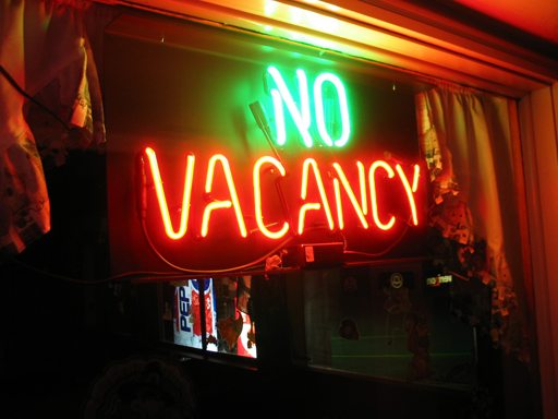 No vacancy